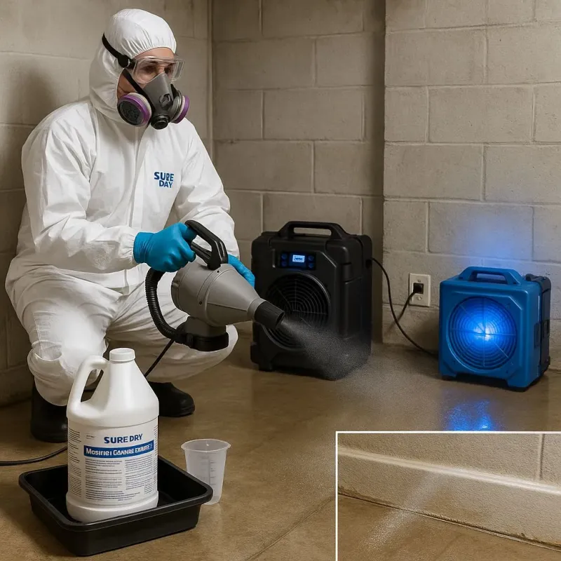 Sanitization and Odor Removal process in Sunset, FL